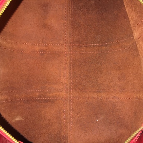 Vintage LOUIS VUITTON Red Epi Leather Keepall LV50 Boston Travel Shoulder Bag - Picture 14 of 17